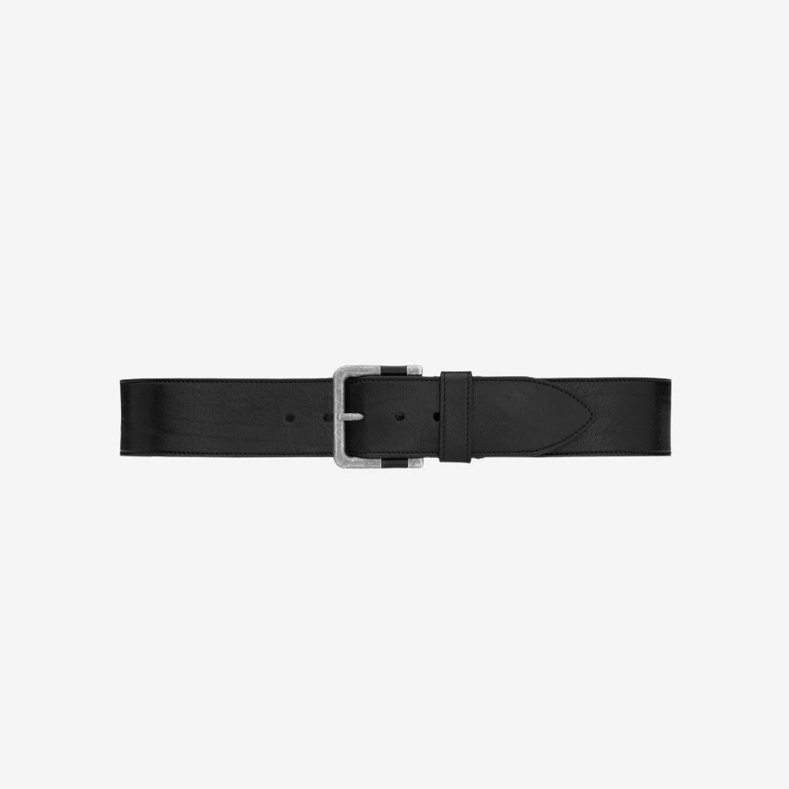 Saint Laurent Paris o1s1wg111224 Size: 100 / Carree Buckle Wide Belt Leather Size 38 - 1 Thumbnail