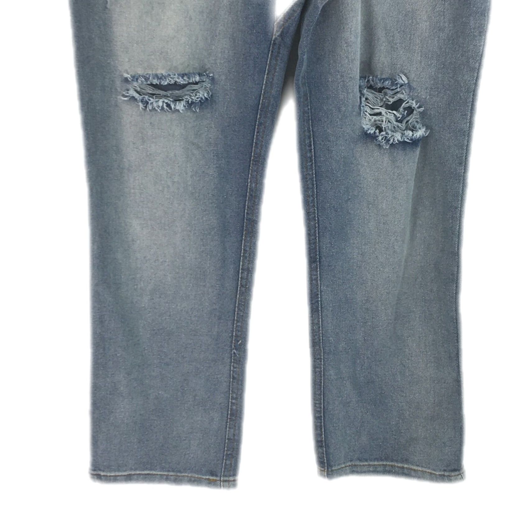 Denime VINTAGE Womens Jeans Denim Blue Size 26 Distressed Drawstring Casual Boyfriend Relaxed High Rise 27 In Inseam Size 26" / US 2 / IT 38 - 4 Thumbnail