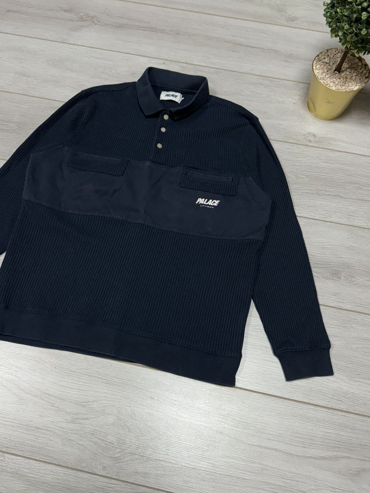 Palace Palace Waffle on Polo long sleeve Size US L / EU 52-54 / 3 - 2 Thumbnail