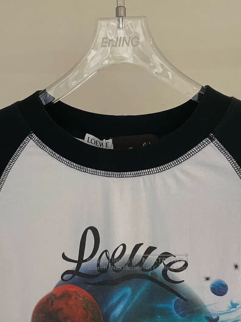 Loewe Loewe Paula series short-sleeved black and white checkered Size L / US 10 / IT 46 - 3 Thumbnail