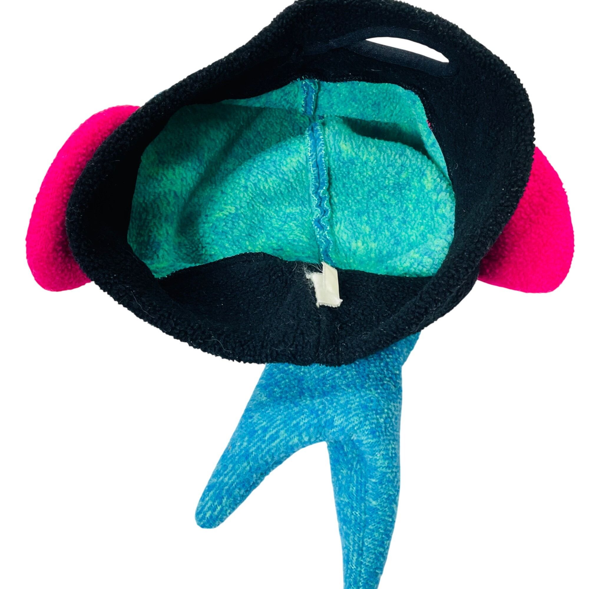 Vintage Bula Whimsical Whale Fish Mask Hat For Kids & Adults In Teal Size ONE SIZE - 7 Thumbnail