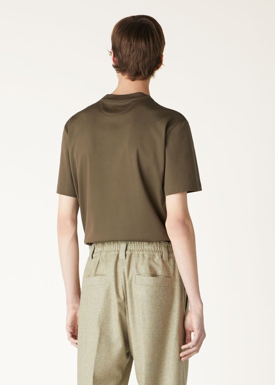 Loro Piana o1w1db10725 FAM8924 Ray T-Shirt in Military Green Size US L / EU 52-54 / 3 - 5 Thumbnail