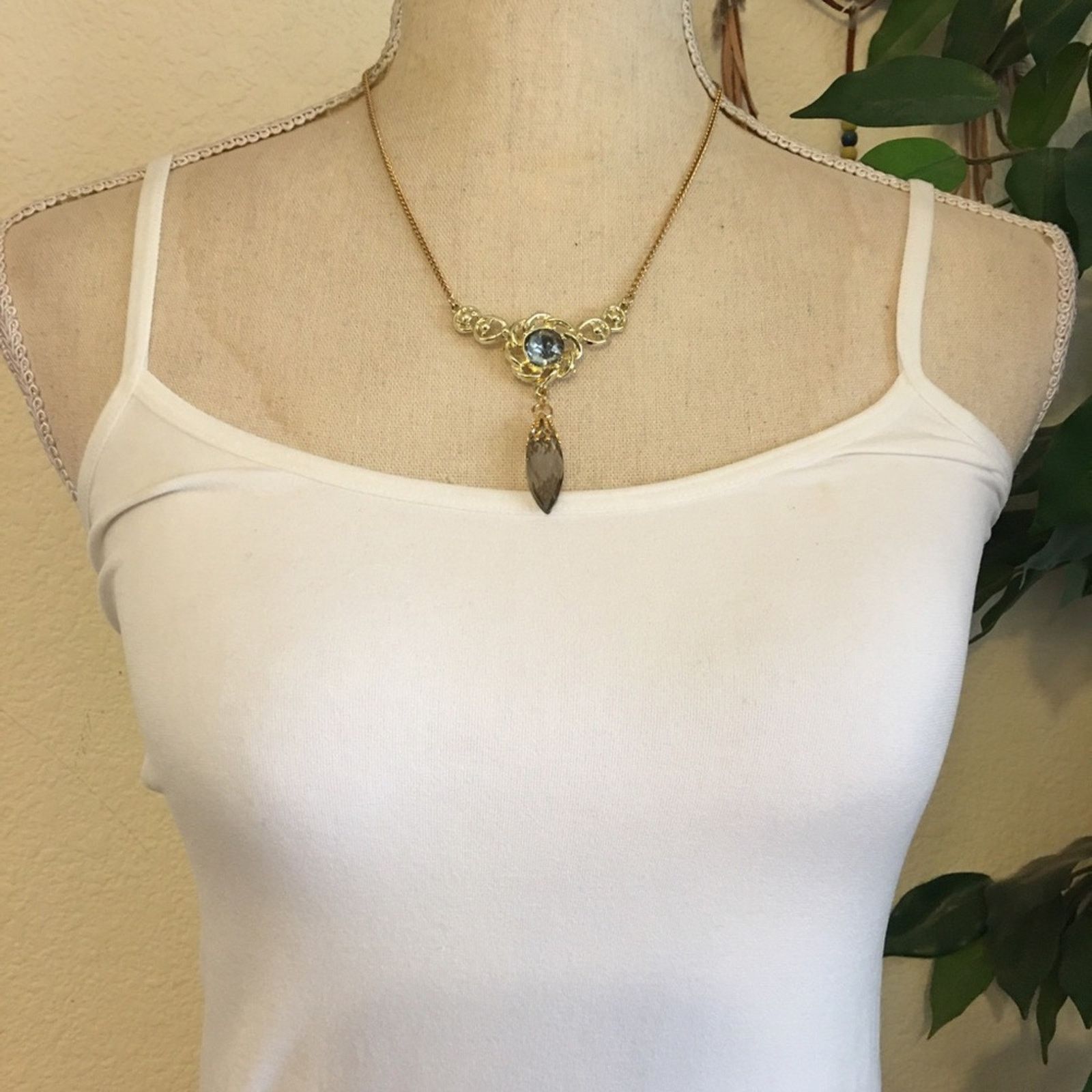 Vintage Vintage 70s chandelier glass crystal necklace Size ONE SIZE - 3 Thumbnail
