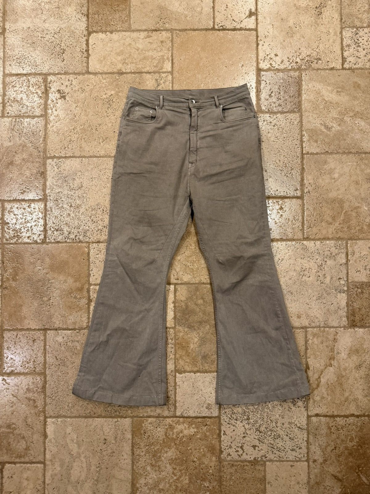 Rick Owens Drkshdw Rick Owens Drkshdw Dust Bolan Bootcut Gray Flare Denim Jeans Size US 36 / EU 52 - 1 Thumbnail