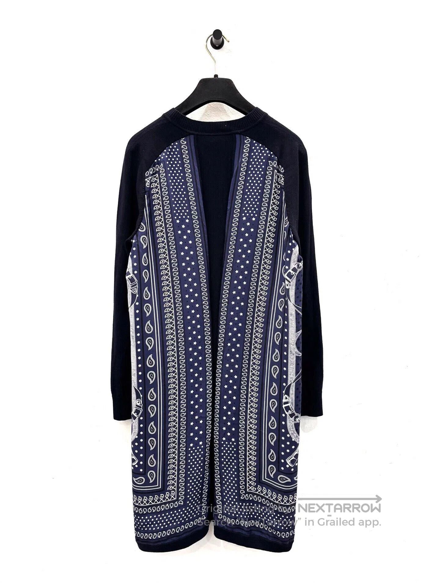 Hermes Hermes Equestrian Pattern Blue Wool Dress. Size XS / US 0-2 / IT 36-38 - 2 Thumbnail
