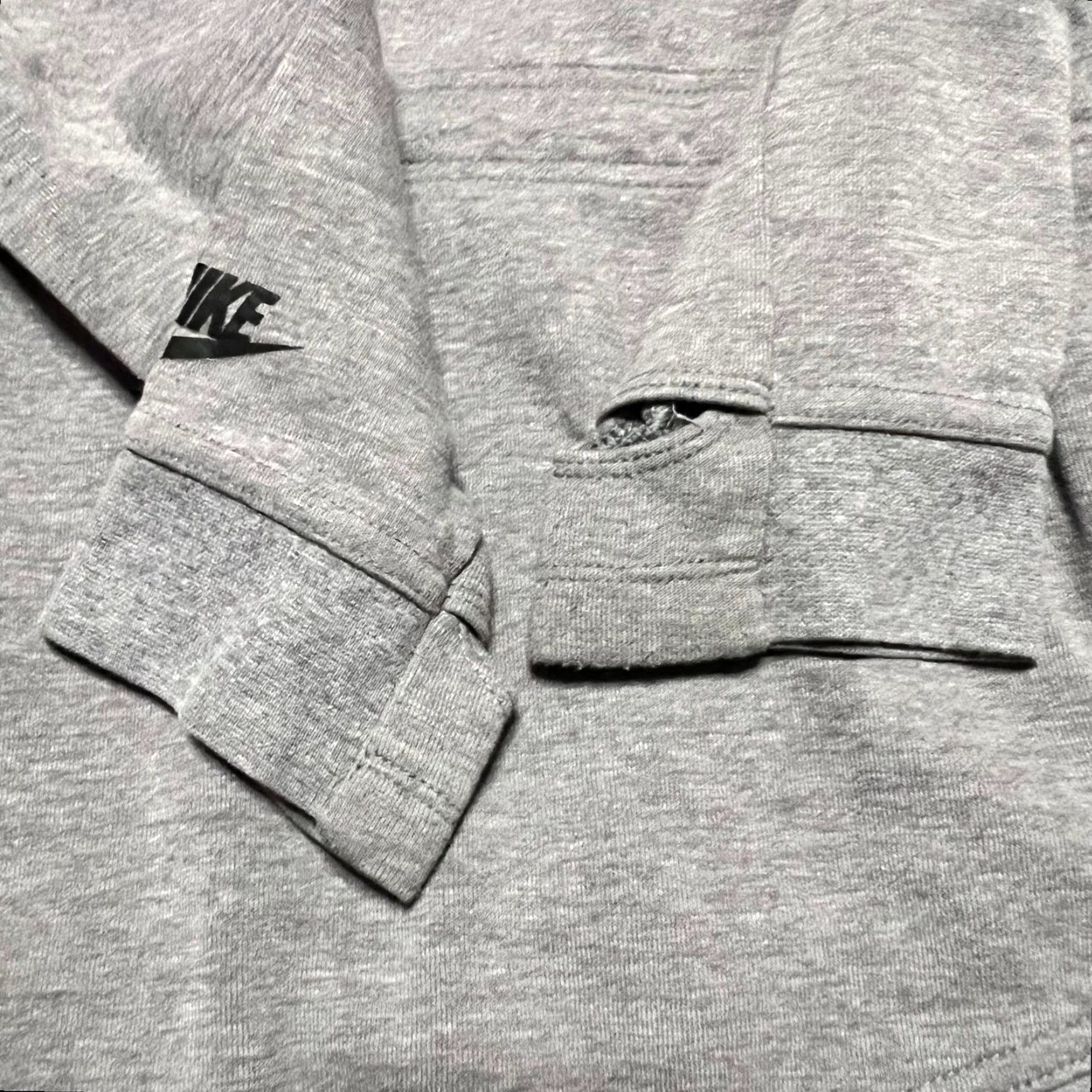 Nike Nike Tech Fleece Hoodie Womens Medium Gray Asymetrical Full Zip Jacket 684928 Staining Size M / US 6-8 / IT 42-44 - 4 Thumbnail