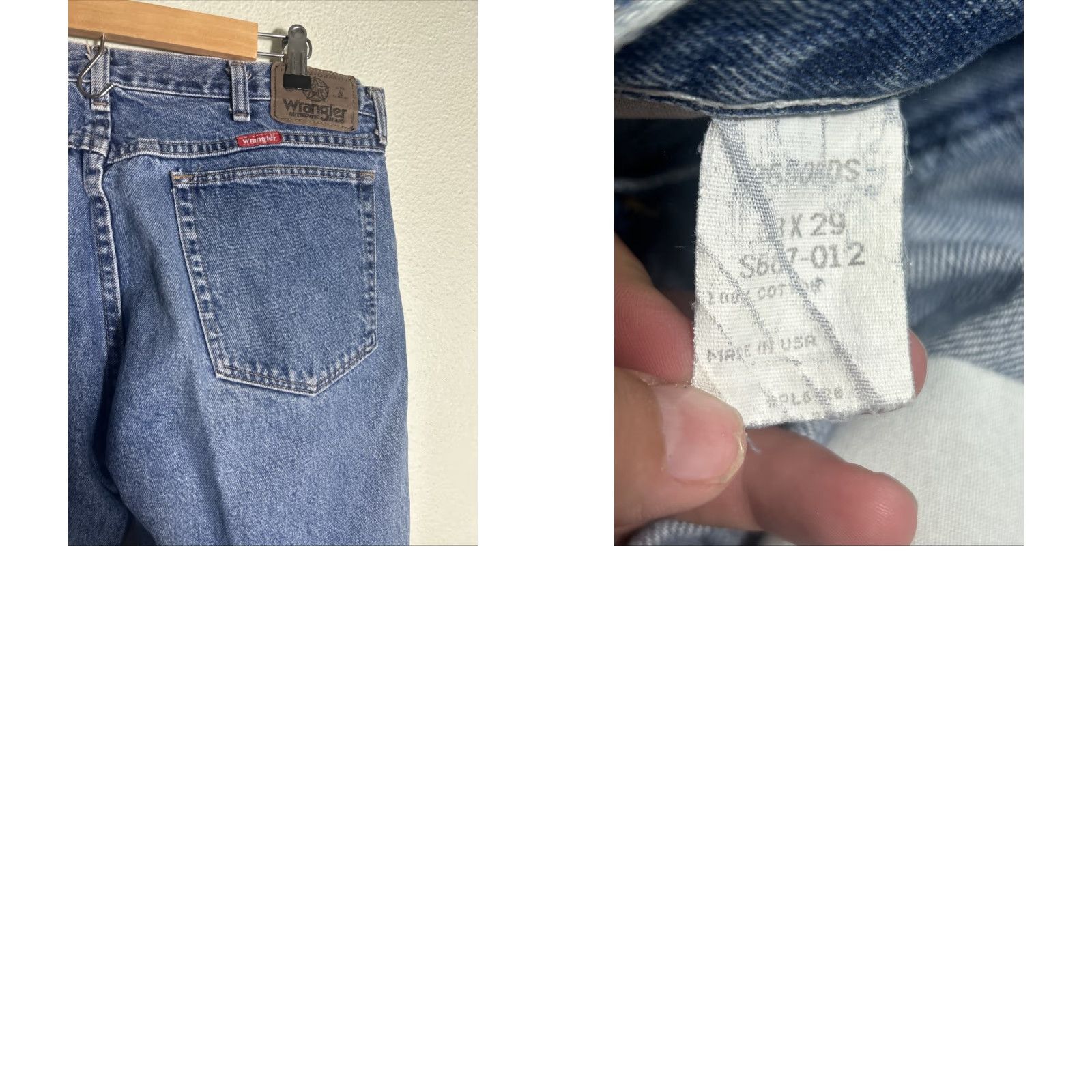 Wrangler VINTAGE Wrangler Jeans Medium Wash 36x29 Men Straight USA Blue 36 Mens jeans Straight wash USA Made In USA Size US 36 / EU 52 - 9 Thumbnail