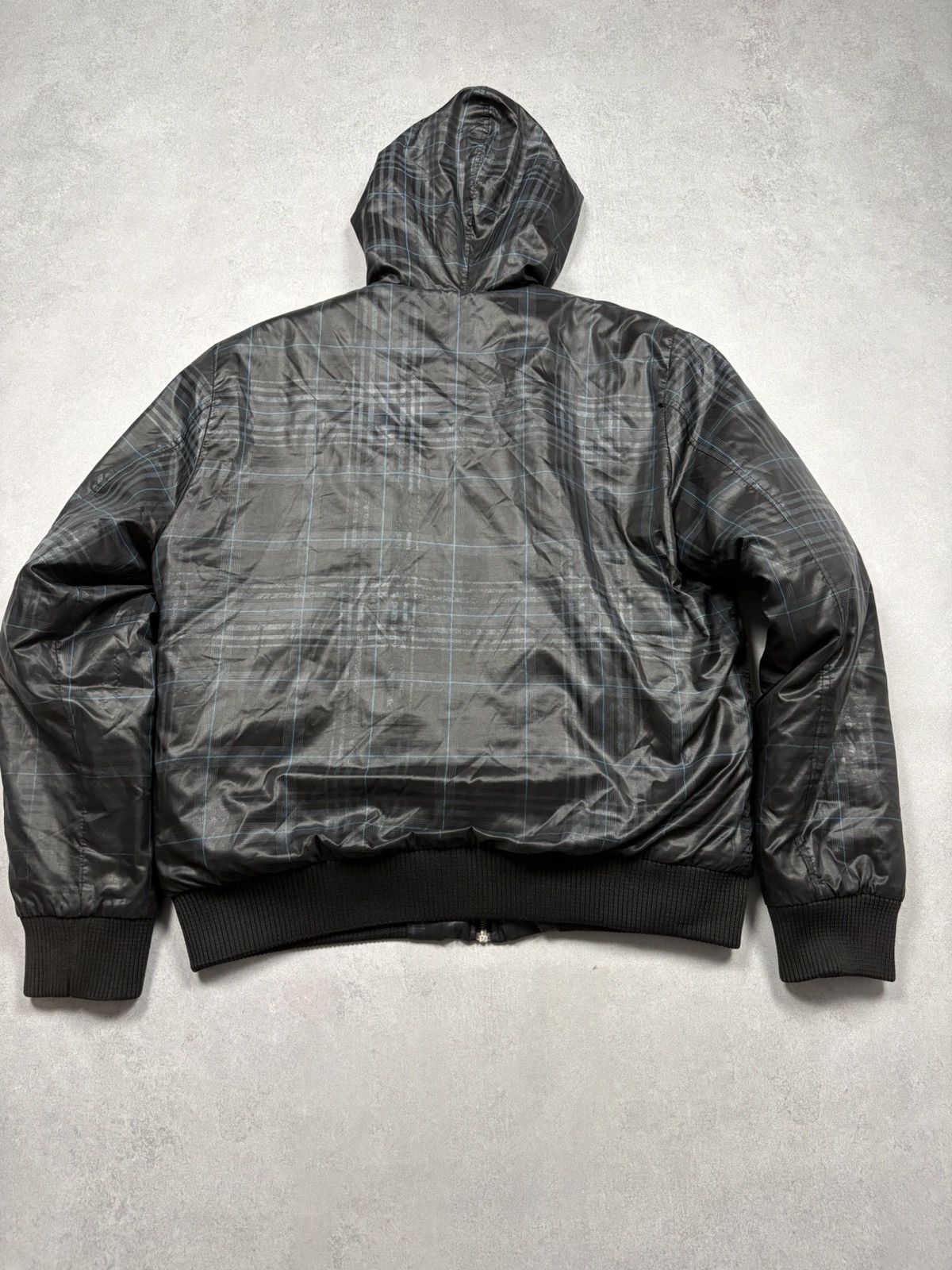 Dolce & Gabbana Dolce & Gabbana Sport 2000s Black Check Puffer Jacket VTG Size US L / EU 52-54 / 3 - 15 Thumbnail