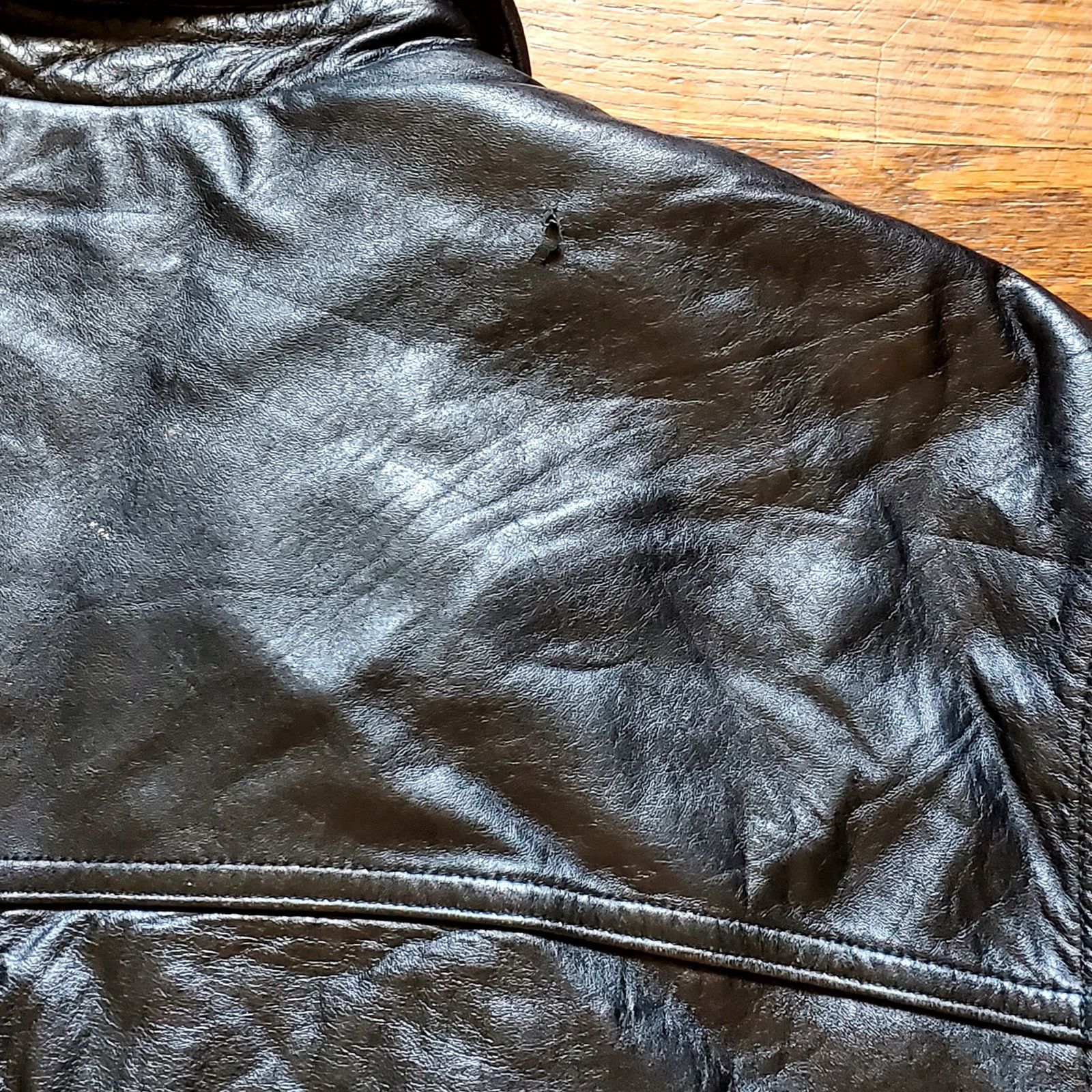 Wilson Wilson 100% Leather Jacket Men Black Lined Full Zip XXL Size US XXL / EU 58 / 5 - 3 Thumbnail
