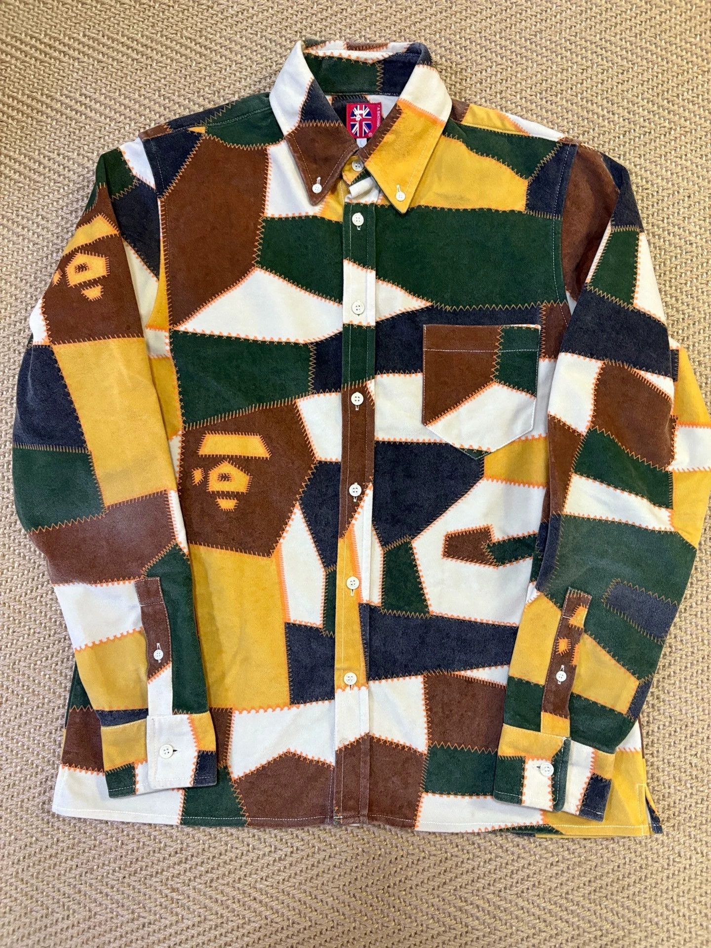 Bape BAPE Early Thick Color Block Long Sleeve M Shirt Size US M / EU 48-50 / 2 - 1 Thumbnail