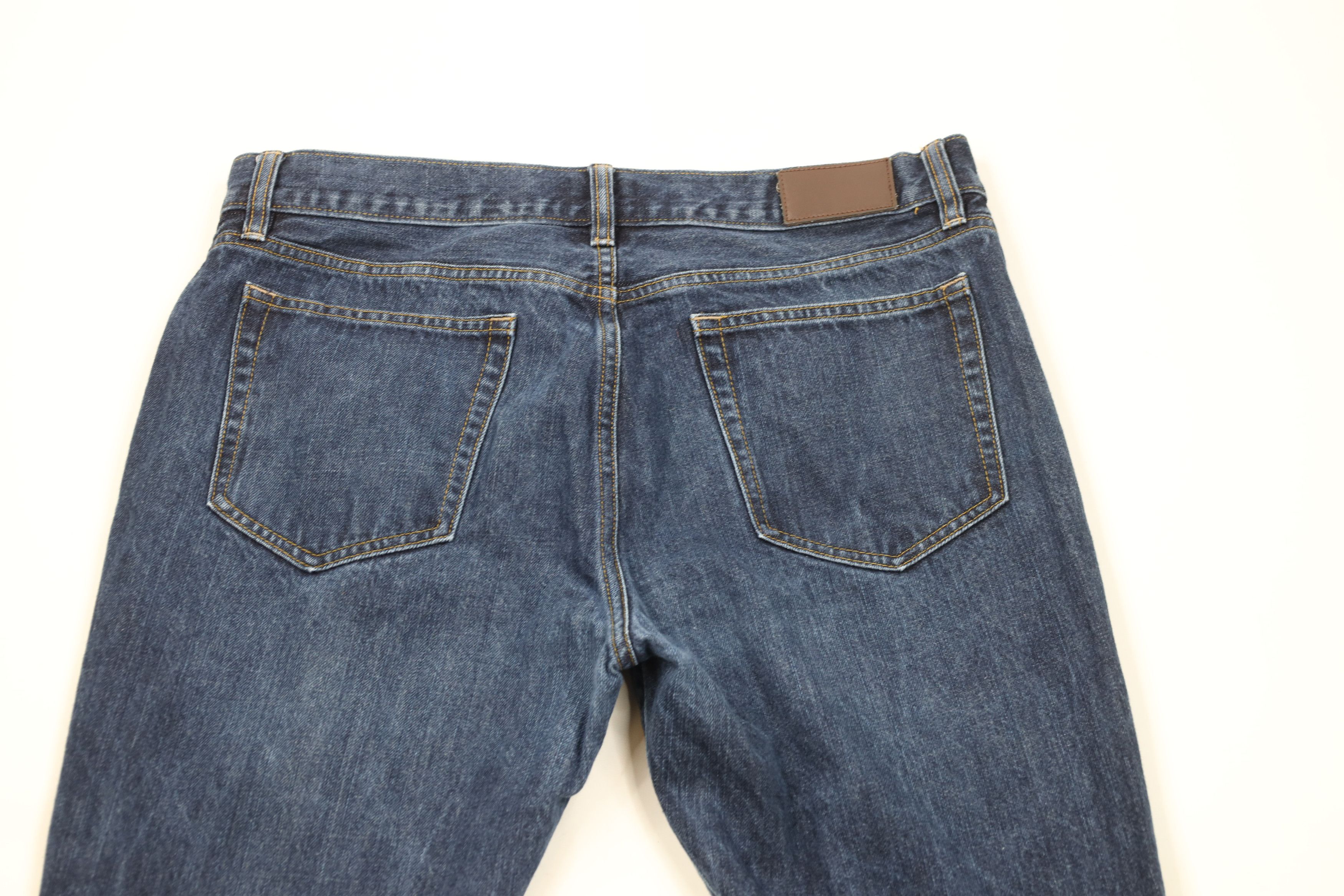 J.Crew × Vintage J Crew Driggs Slim Fit Straight Leg Denim Jeans Blue Cotton Size US 33 - 9 Thumbnail