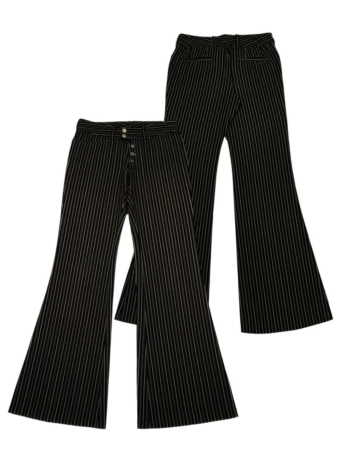 パンツ TORNADO MART flare stripe design pants Japanese Brand × Tornado Mart Tornado Mart Flared Striped