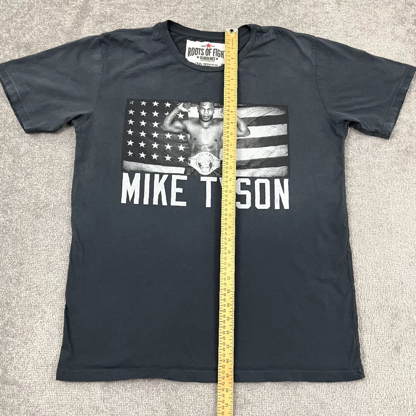 Roots VINTAGE Roots of Fight Mike Tyson Shirt Mens XL Faded Gray Bloodlines Graphic Boxing Tee Size US XL / EU 56 / 4 - 4 Thumbnail