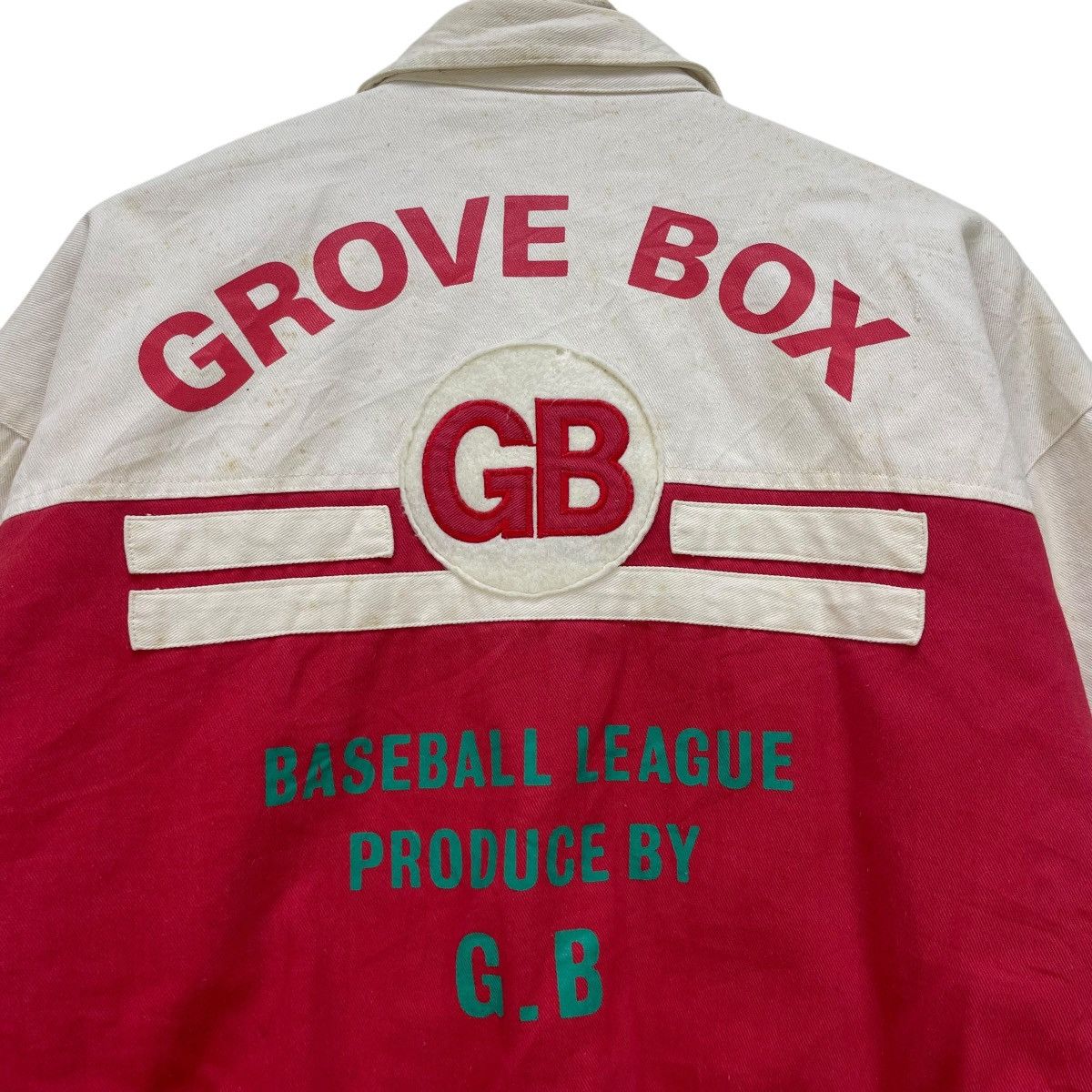 Japanese Brand × MLB 💥Vintage Grove Box Baseball Bomber Jacket Size US M / EU 48-50 / 2 - 7 Thumbnail