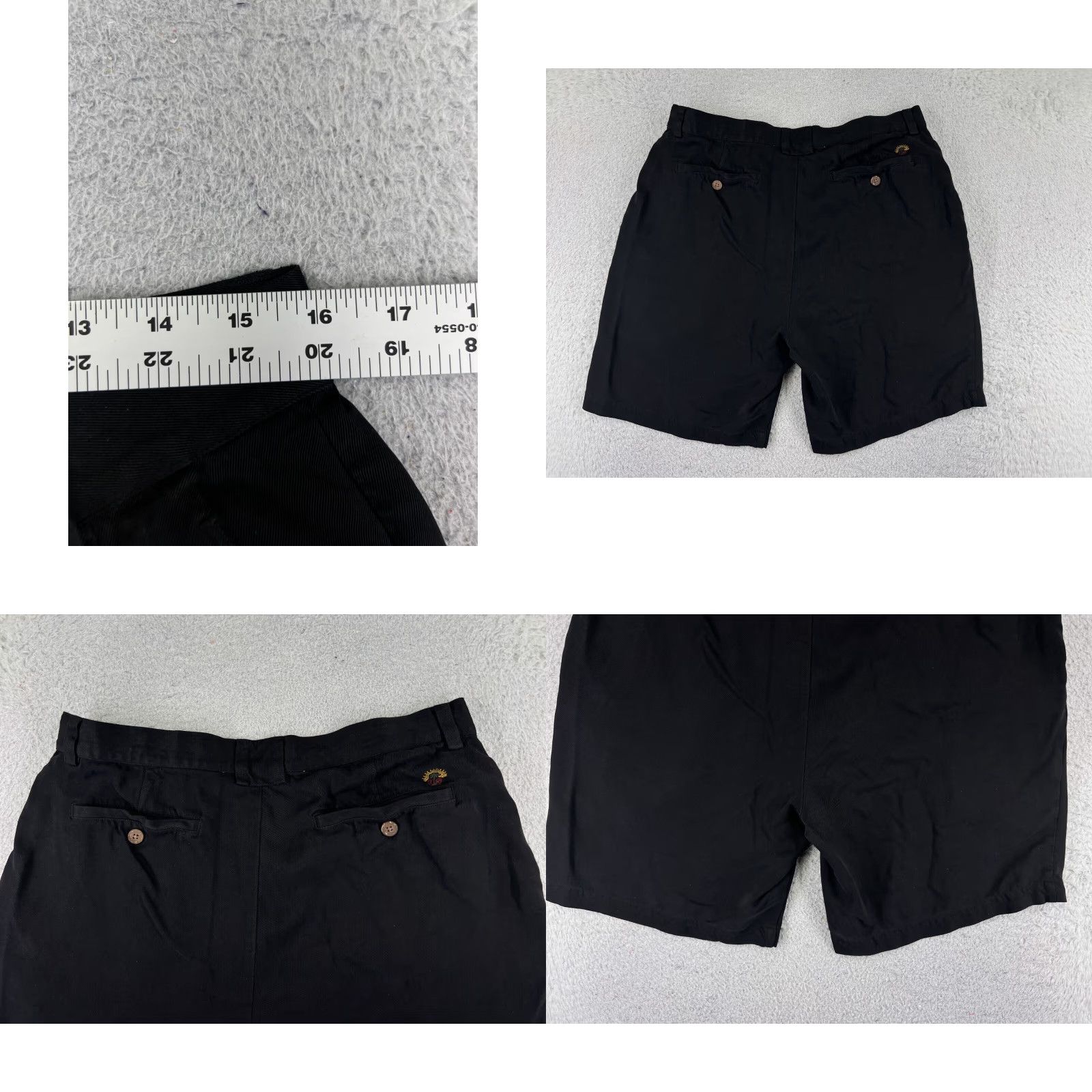 Tommy Bahama Tommy Bahama Shorts Men 35 Black Pleated Golf Vacation Beach Resort Size US 35 - 9 Thumbnail