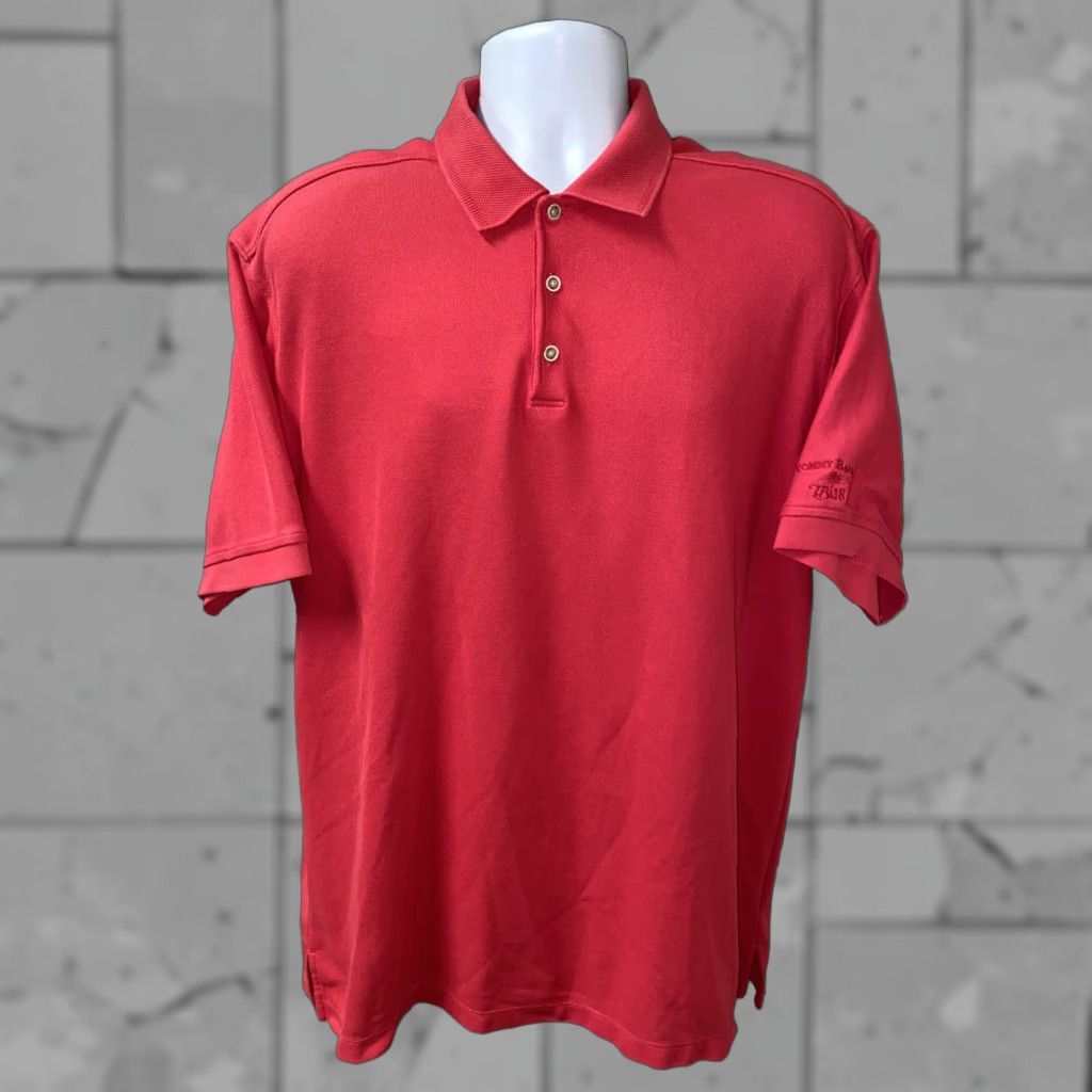 Tommy Bahama Tommy Bahama Polo Shirt Red Short Sleeve Mens XL Golf Shirt Regular Cotton/Polyester Button Collared Casual Vintage No Size US XL / EU 56 / 4 - 1 Thumbnail