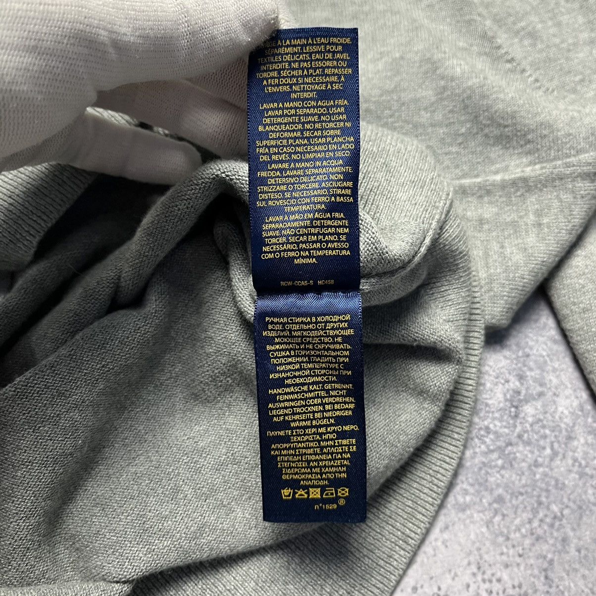 Polo Ralph Lauren Vintage Polo Ralph Lauren Gray Sweater Streetwear Designer Size US XL / EU 56 / 4 - 11 Thumbnail