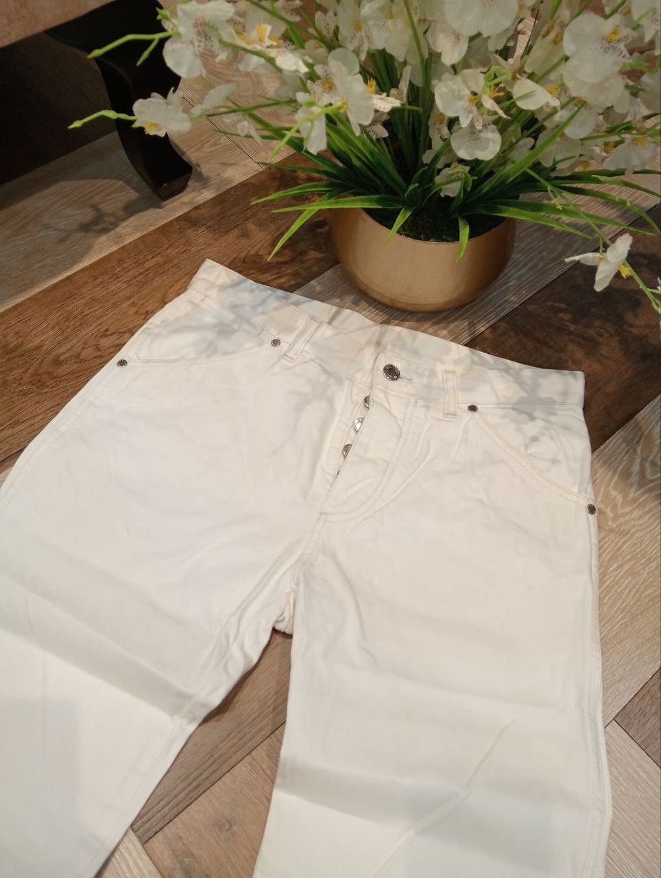Louis Vuitton LUXURY LOUIS VUITTON DENIM PANTS - WHITE Size US 31 - 3 Thumbnail