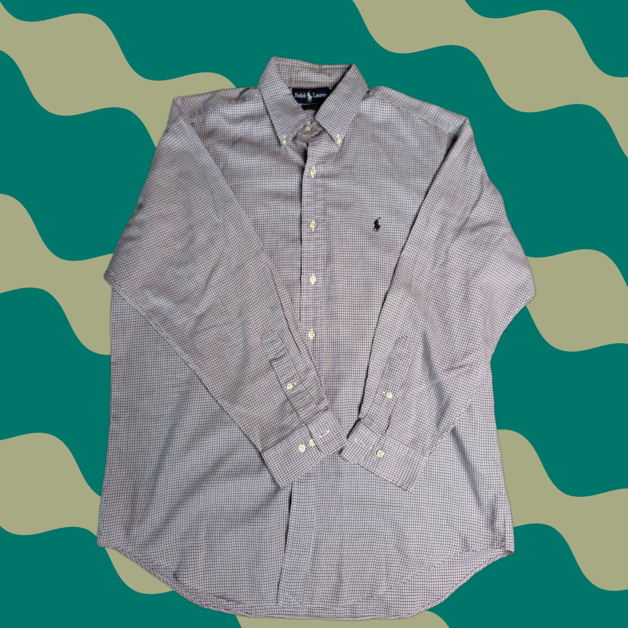 Ralph Lauren Ralph Lauren Button Down Shirt Mens 16 32/33 Long Sleeve Yarmouth Checkered Red Button-Up Casual Dress Shirt Size US L / EU 52-54 / 3 - 1 Thumbnail