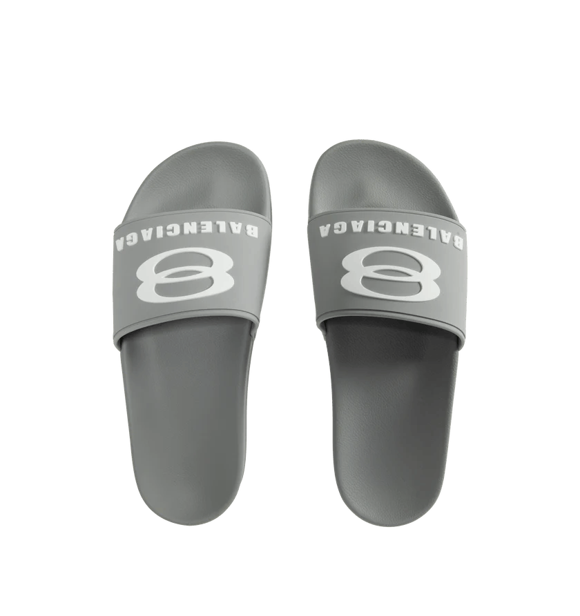 Balenciaga o1h1sh11225 Pool Slide in Grey/White Size US 6 / EU 39 - 2 Thumbnail