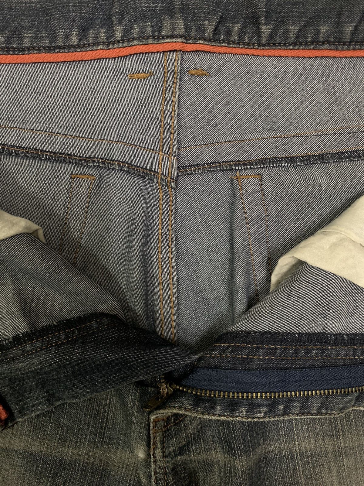 Japanese Brand Vintage Full House Homme Mud Wash Loose Fit Distressed Jeans Size US 32 / EU 48 - 7 Thumbnail