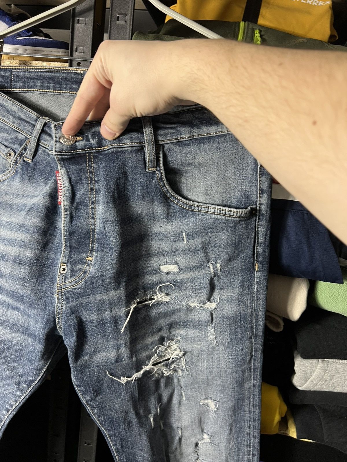 Dsquared2 Dsquared2 Red2 Distressed Slim Fit Jeans Size 52 Italy Denim Size US 36 / EU 52 - 4 Thumbnail