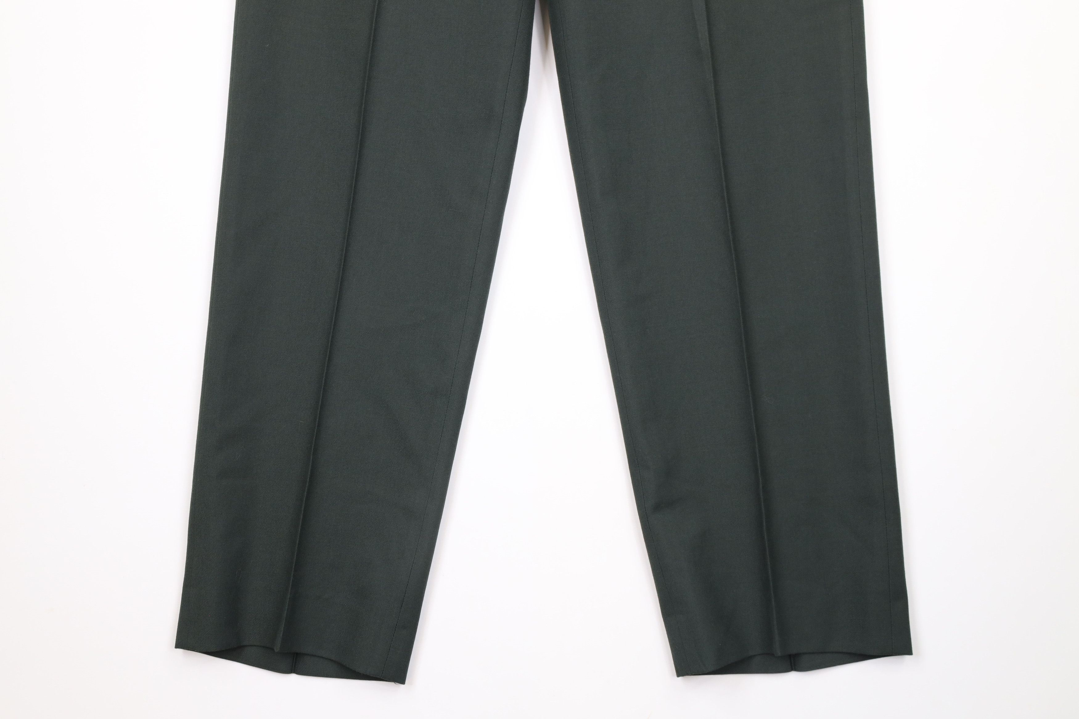 Vintage Vintage 90s Military Army Green Wool Blend Pants Trousers Size US 30 / EU 46 - 4 Thumbnail