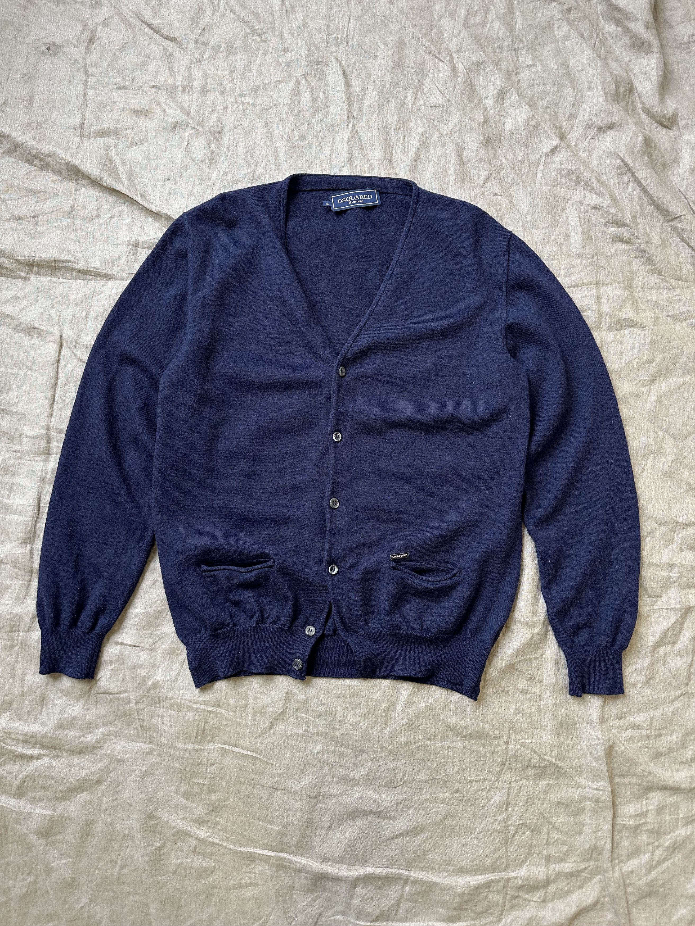 Dsquared2 Dsquared Classic Knit Wool Cardigan 5915AC Size US M / EU 48-50 / 2 - 1 Thumbnail