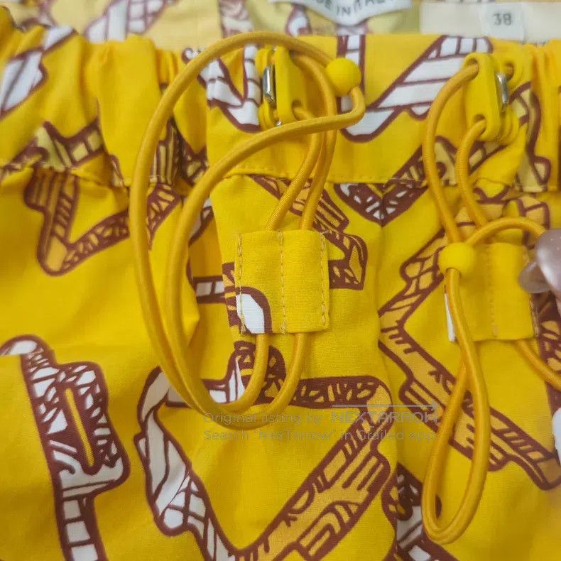 Hermes Hermes Yellow Drawstring Shorts Size 25" / US 0 / IT 36 - 7 Thumbnail