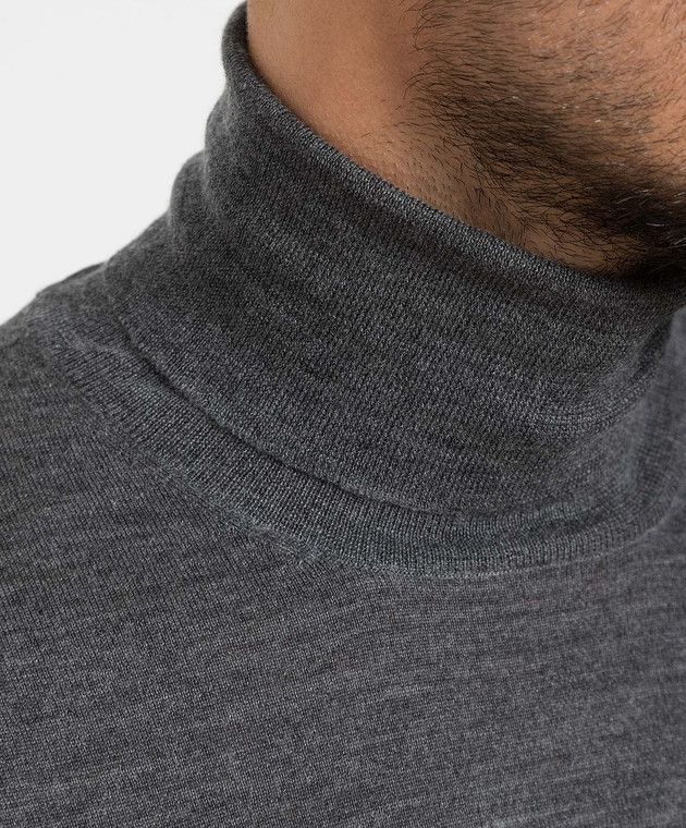 Brunello Cucinelli o1w1db10924 Turtleneck in Grey Size US XS / EU 42 / 0 - 5 Thumbnail
