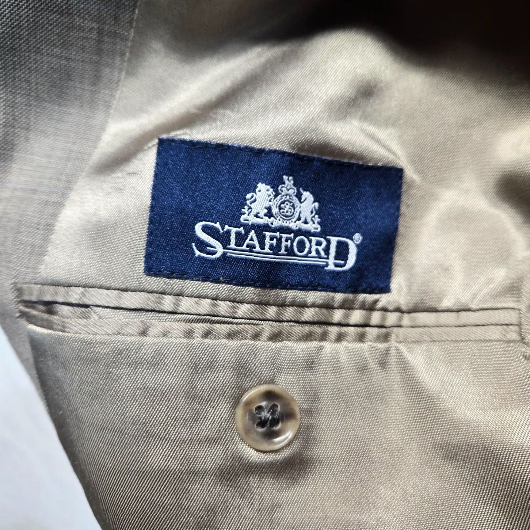 Stafford Stafford Jacket 42L Long Wool 100% Woolmark Adult Men Brown Classic Casual Jacket Men Size US XS / EU 42 / 0 - 6 Thumbnail