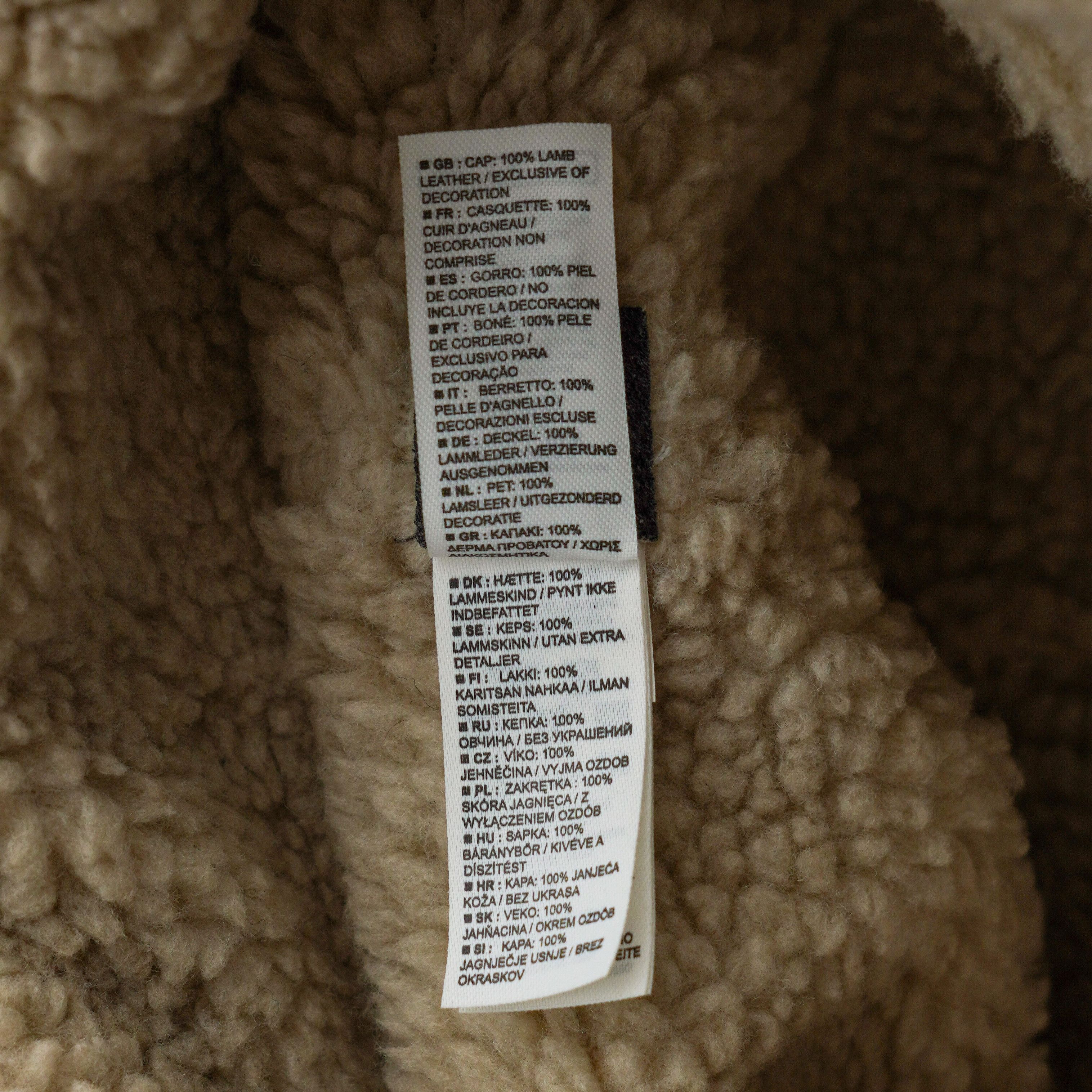 Nike ACG Nike ACG White Leather Shearling Lined Logo Ear Flap Hat Size ONE SIZE - 11 Thumbnail