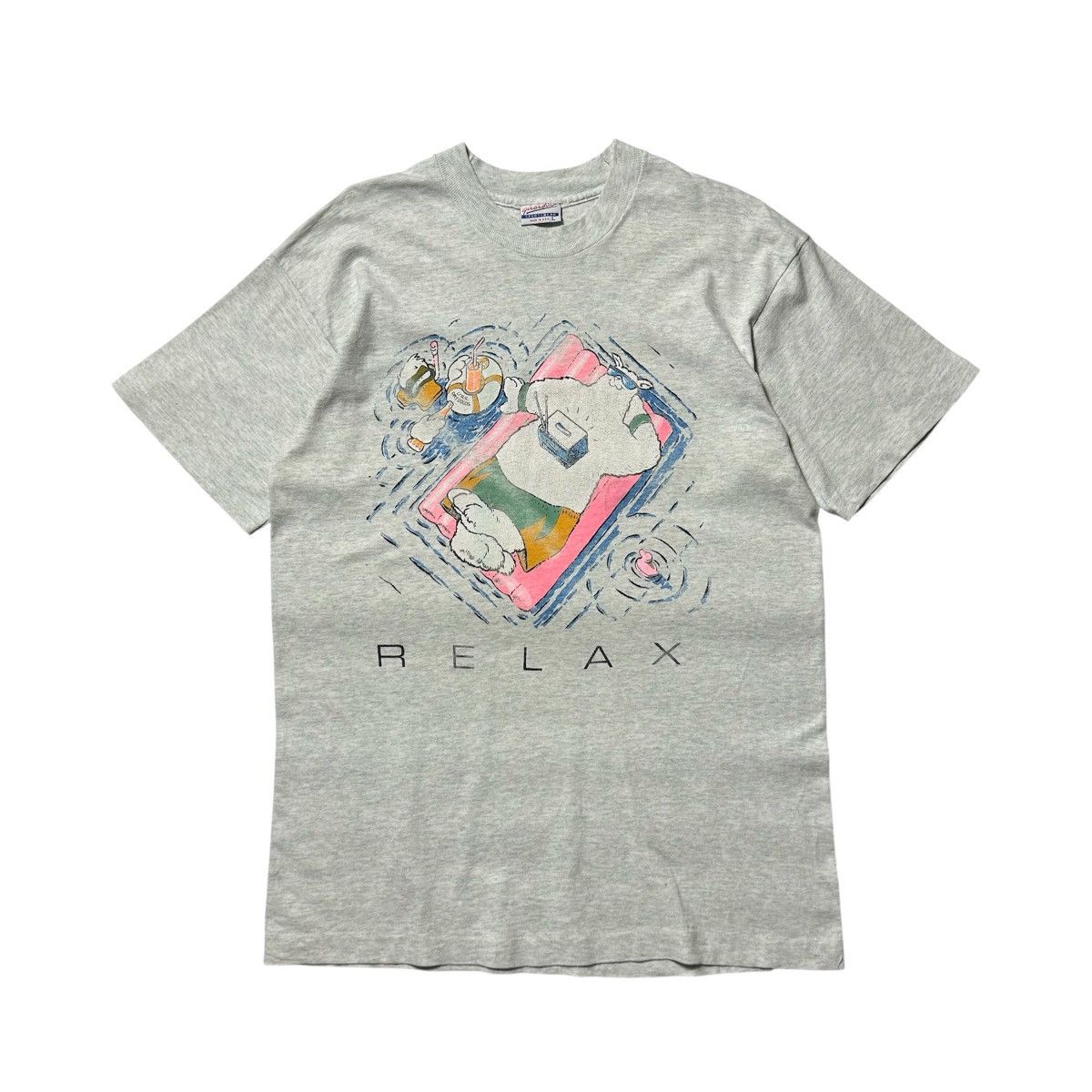 Vintage Vintage 90s Alpaca Relax Graphic T-Shirt Size US L / EU 52-54 / 3 - 1 Thumbnail