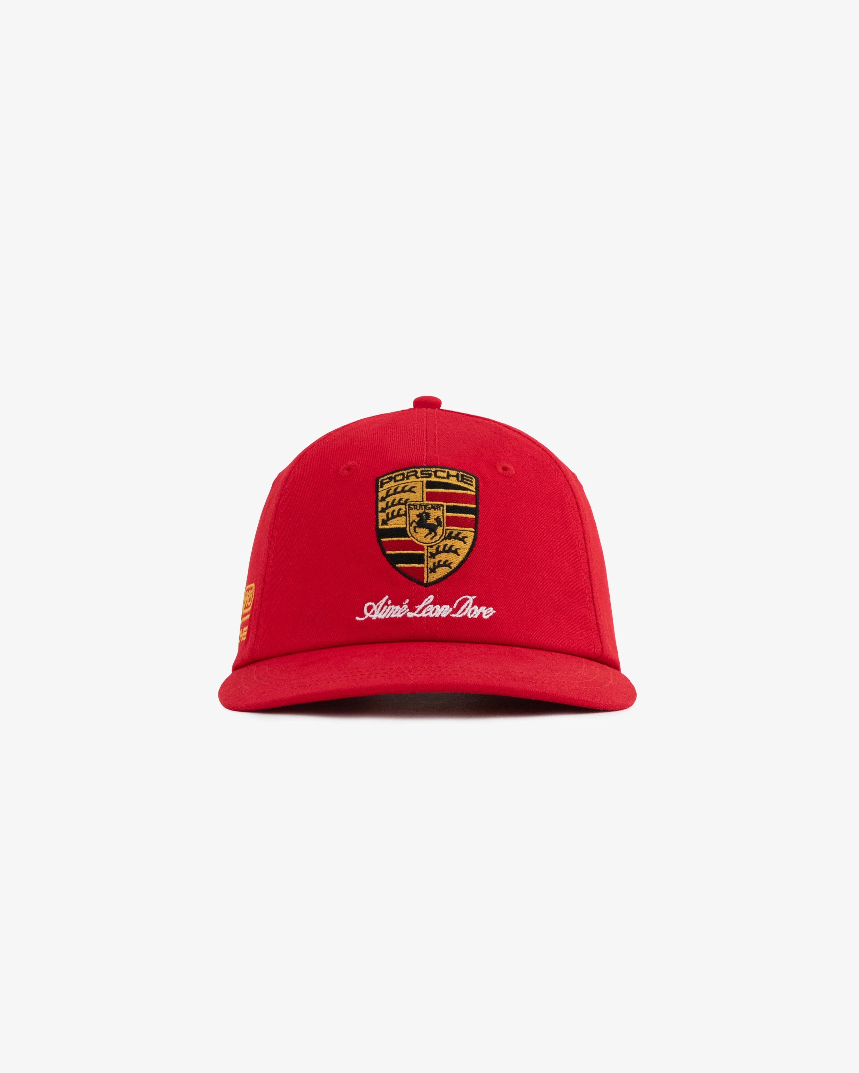 Aime Leon Dore Aime Leon Dore Porsche 993 Turbo Logo Hat Red | Grailed