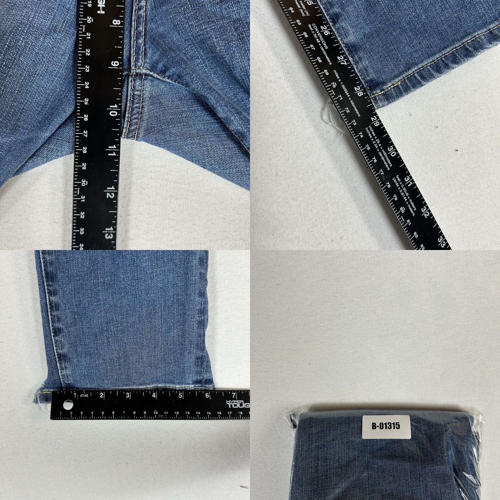 Vintage AG Adriano Goldschmied The Prima Jeans Women’s 28R Cigarette Skinny Ankle Denim Blue City Hipster Rock USA - Mens/Womens Size 28" / US 6 / IT 42 - 9 Thumbnail