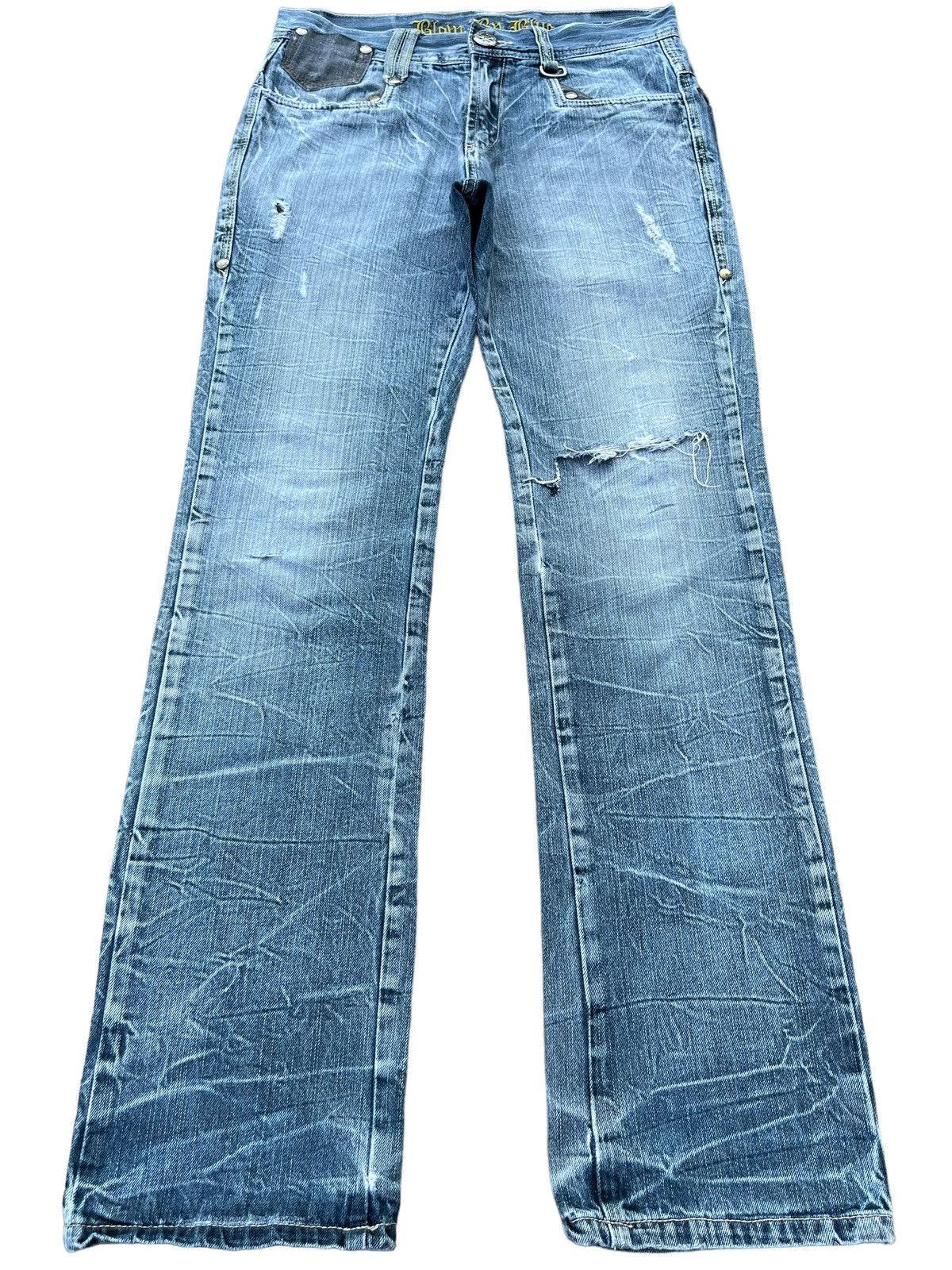 Japanese Brand × Seditionaries Vintage Japanese Brand Blow by Blue Punk Distressed Jeans Size US 31 - 1 Thumbnail