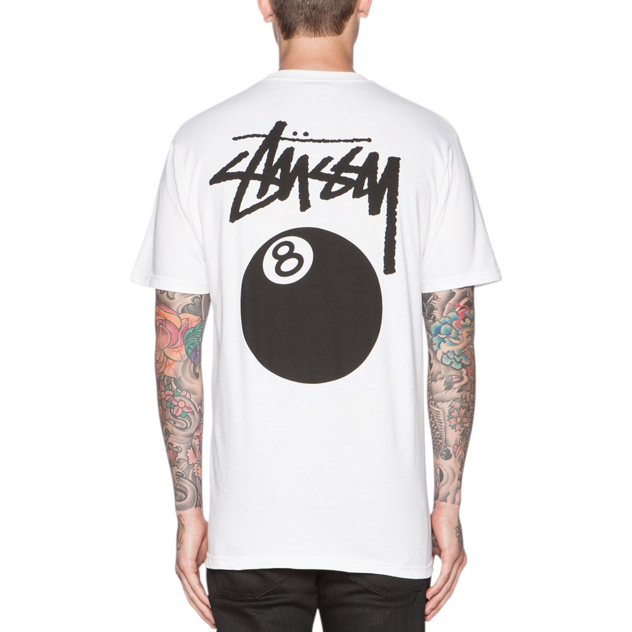 Born X Raised × Stussy Stussy x Born x Raised - 8 Ball Tee White