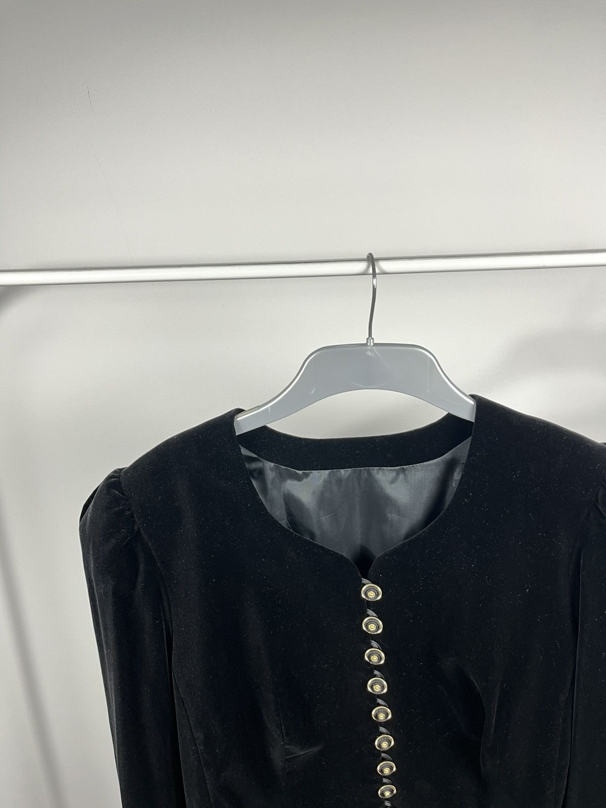 Vintage Helene Strasser Germany Vintage Velvet Jacket Gold Buttons Size L / US 10 / IT 46 - 11 Thumbnail