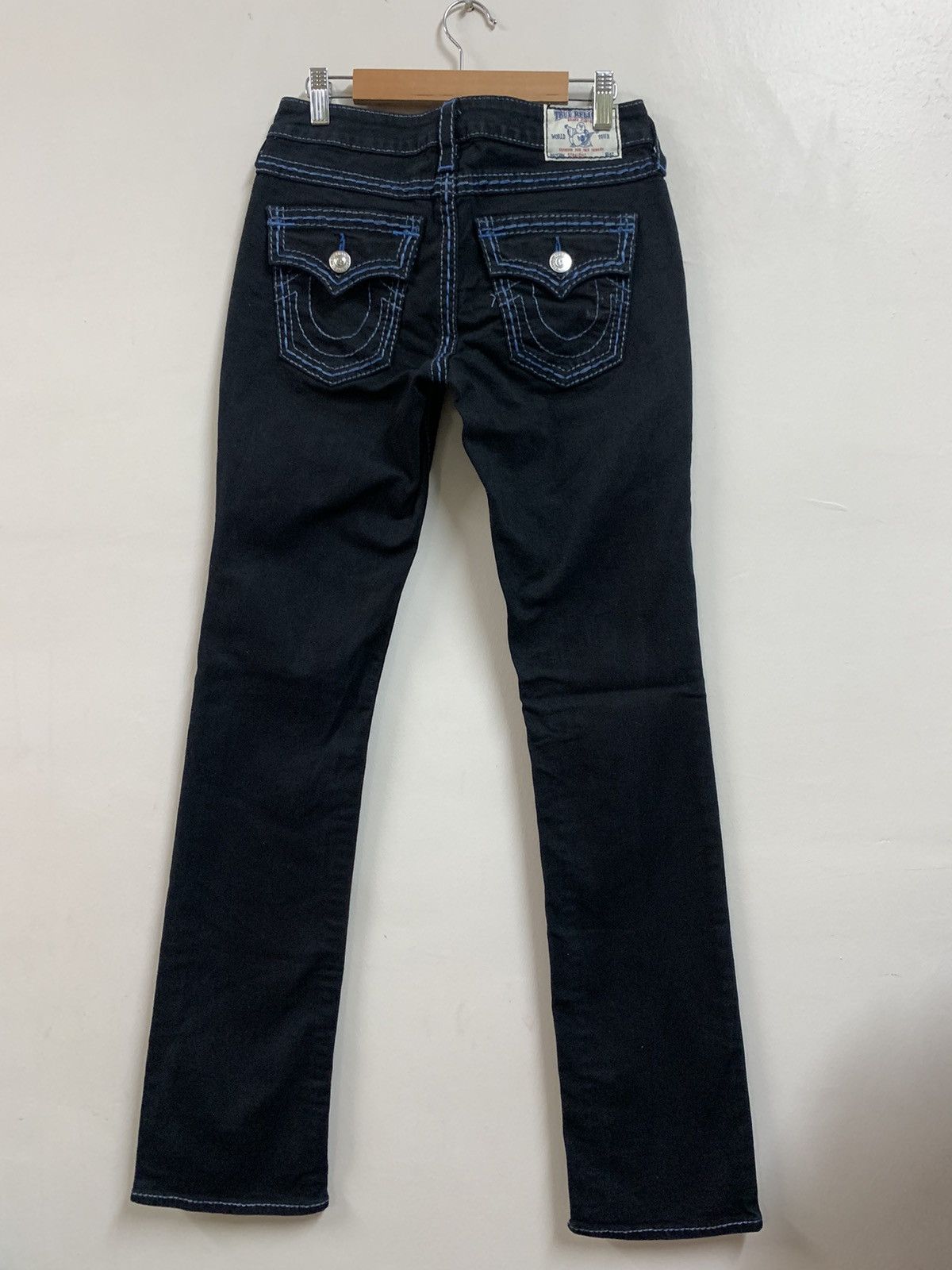 image of If Six Was Nine x Le Grande Bleu L G B Vintage Made In Usa True Religion Low Rise Jeans Like New in