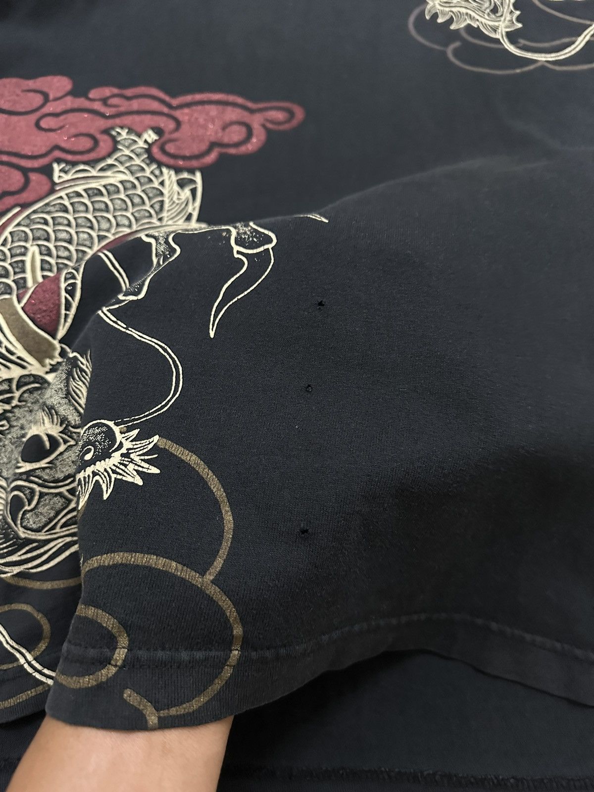 Rare Beautiful Strange Heaven Dragon Sukajan Design L/S Tee