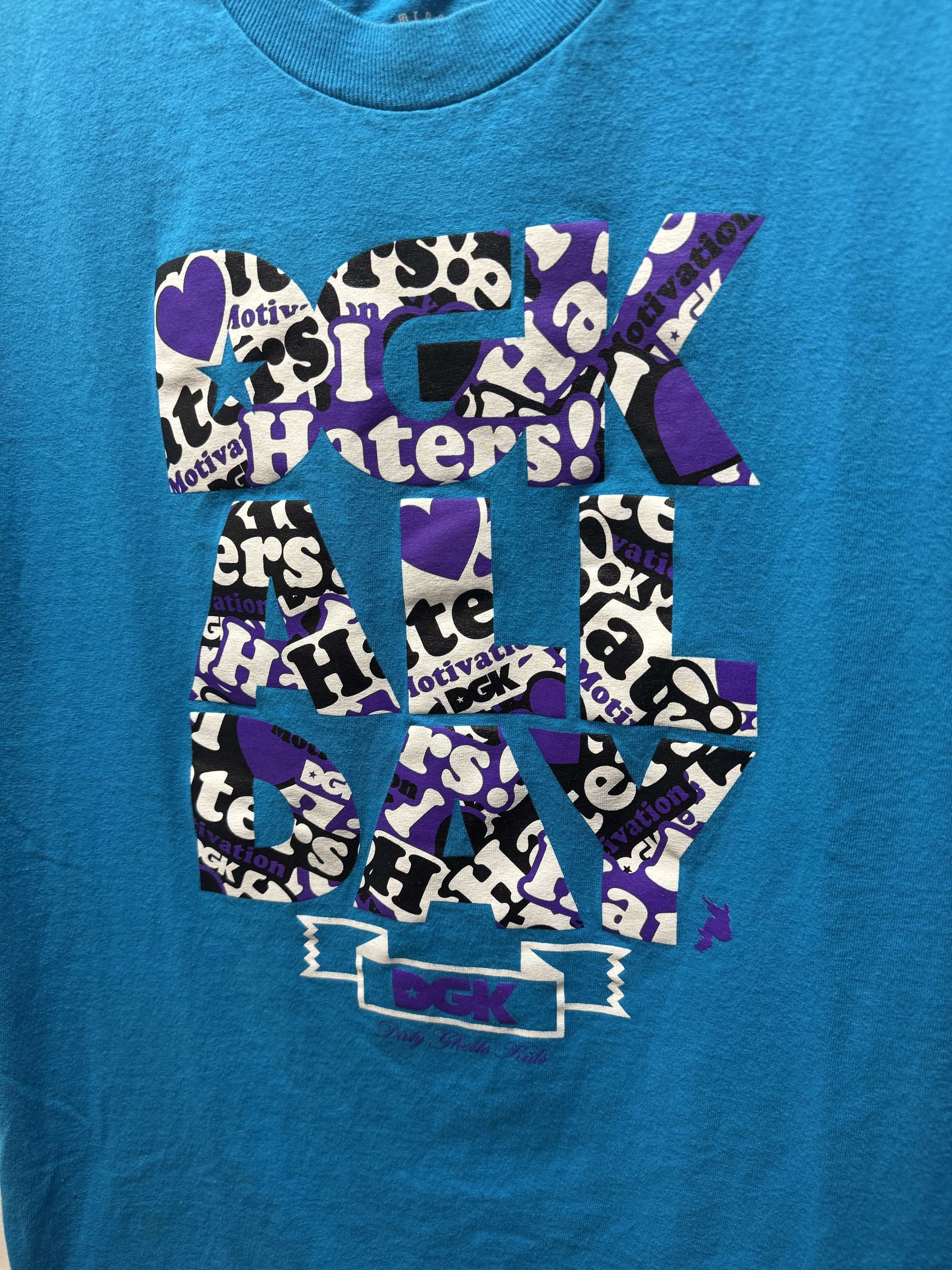 Actual Hate DKG I love Haters Kayo Vintage Skater Skateboard Shirt Blue Size US M / EU 48-50 / 2 - 3 Thumbnail
