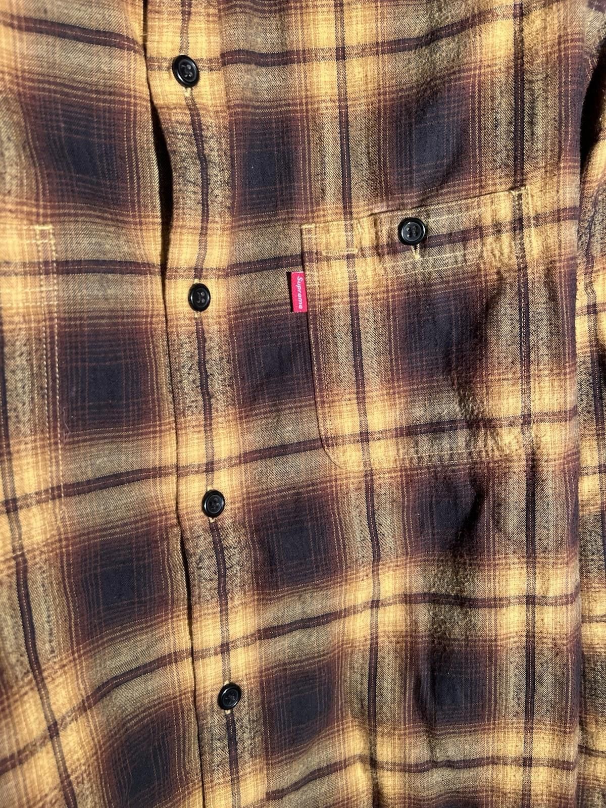 Supreme Pre-Owned SUPREME PLAID SHIRT BROWN LARGE Size US L / EU 52-54 / 3 - 4 Thumbnail