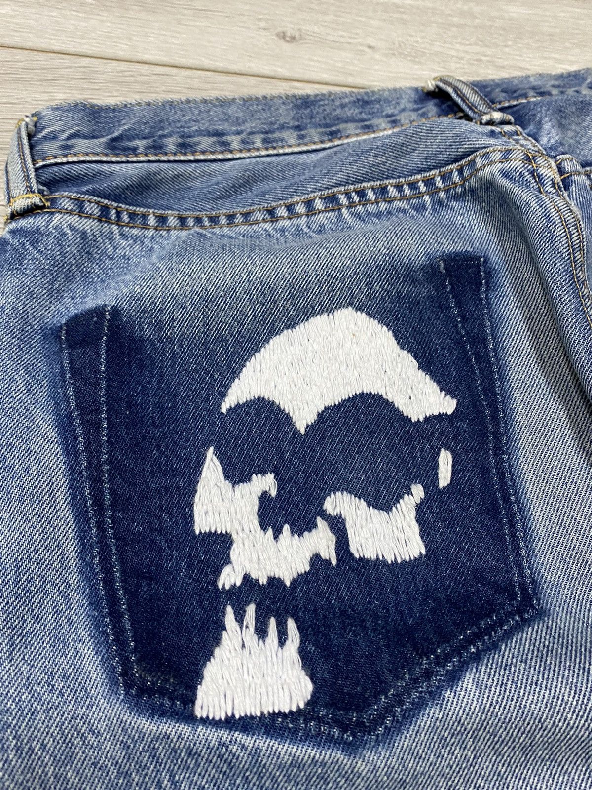 Levi's Levi’s 💀 vintage custom skull girls jeans Size US 32 / EU 48 - 7 Thumbnail