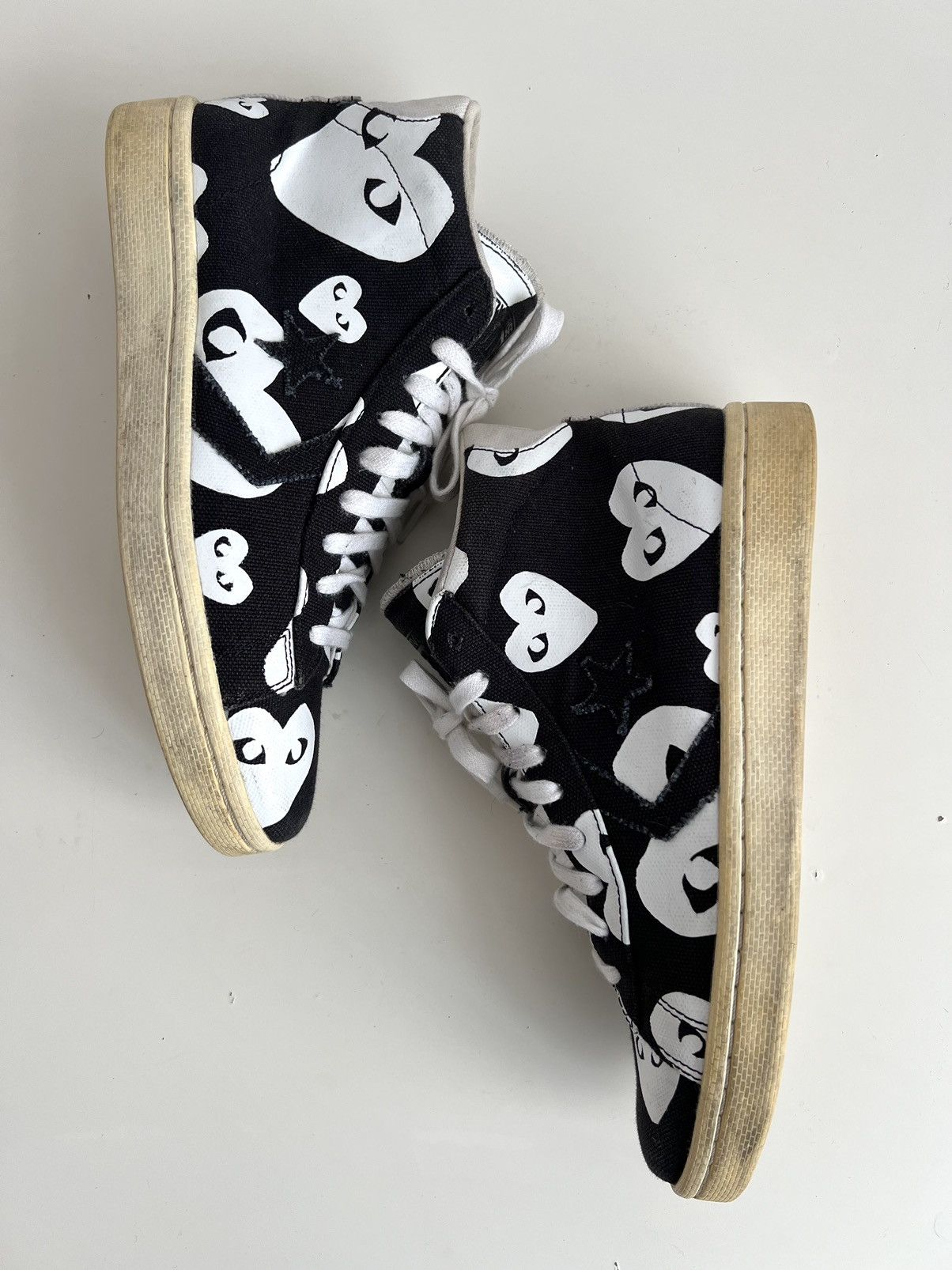 Comme des Garcons PLAY × Converse Converse x Comme des Garçons Play Pro Leather High Sneakers Size US 8 / EU 41 - 9 Thumbnail
