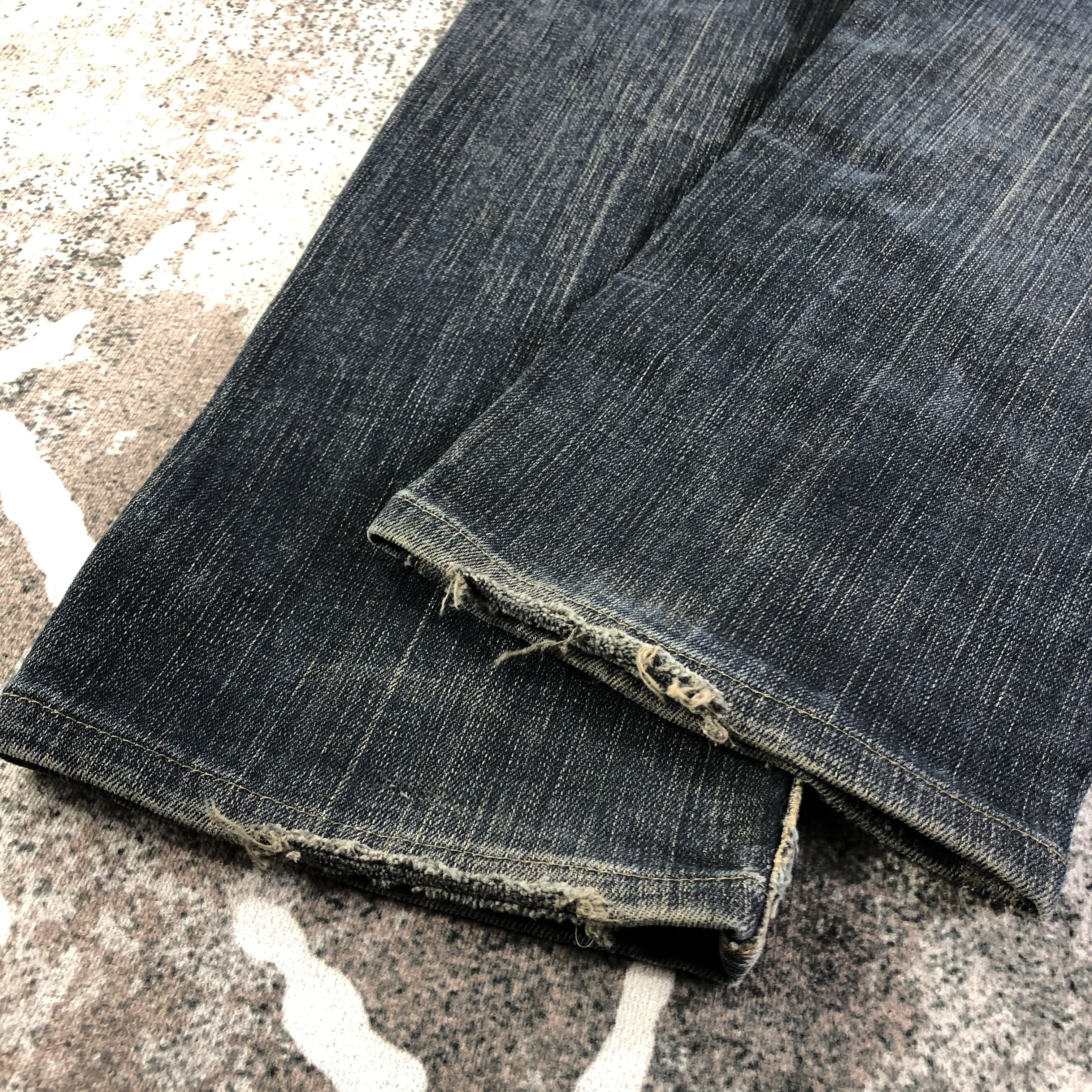Vintage Vintage Wrangler Blue Bell Jeans Faded Denim KJ2239 Size US 30 / EU 46 - 6 Thumbnail