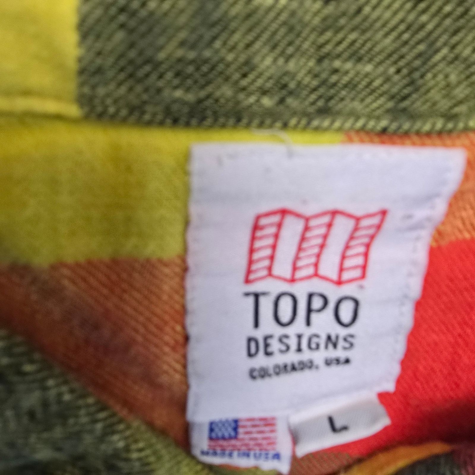 Topo Designs Topo Designs Mens discontinued Flannel Plaid Button Shirt L Size US L / EU 52-54 / 3 - 5 Thumbnail