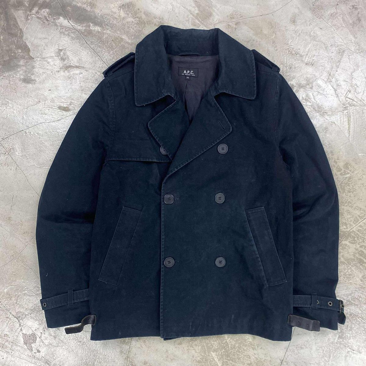 A.P.C. Double-Breasted Coat Size US XS / EU 42 / 0 - 1 Thumbnail