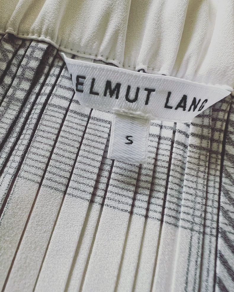 Helmut Lang Helmut Lang size SPleated Black White Grey Plaid Skirt 2501 Size 26" / US 2 / IT 38 - 4 Thumbnail