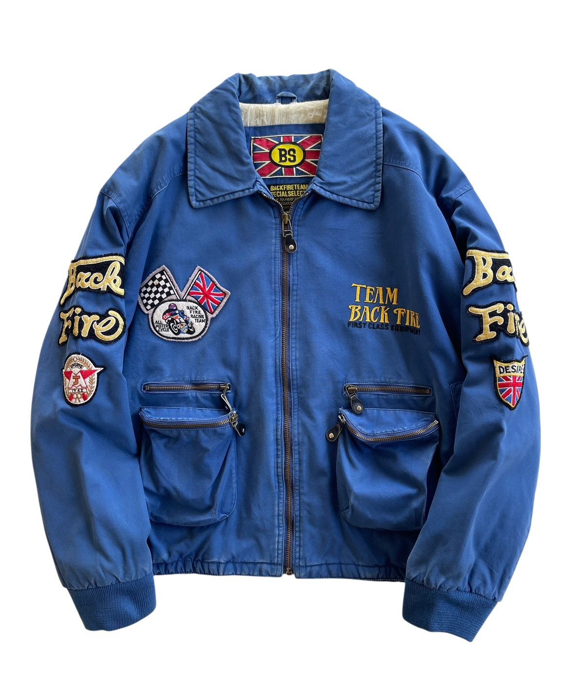 Vintage Backfire Street Racing Project Team Bomber Jacket Size US L / EU 52-54 / 3 - 1 Thumbnail