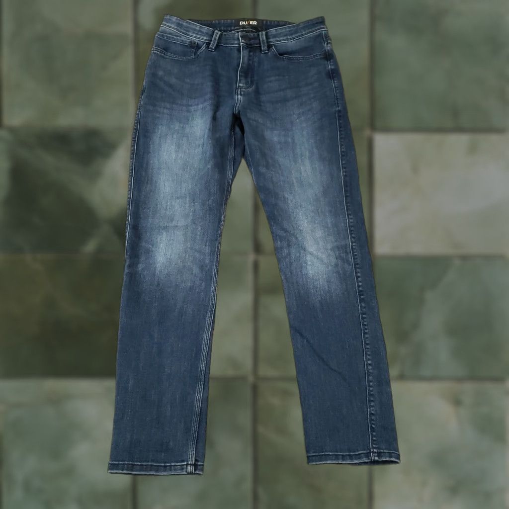 Denime DU/ER Jeans Mens Size 30x29 Blue Denim L2X Slim Fit Straight Casual Size US 30 / EU 46 - 1 Thumbnail